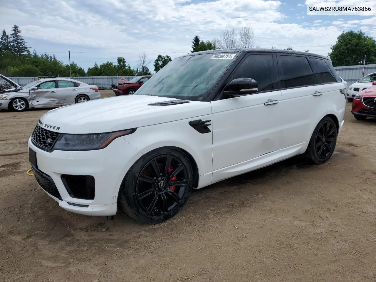 2021 Land Rover Range Rover Sport Hst VIN: SALWS2RU8MA763866 Lot: 59280794