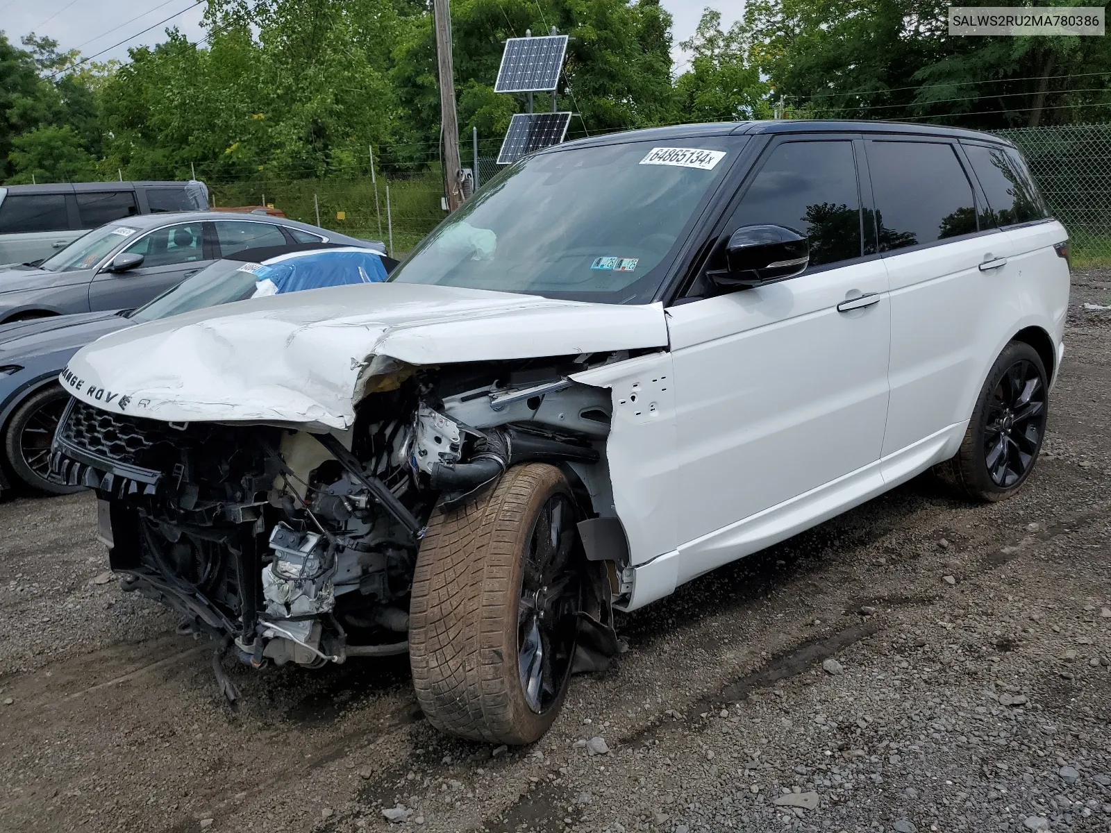 2021 Land Rover Range Rover Sport Hst VIN: SALWS2RU2MA780386 Lot: 64865134