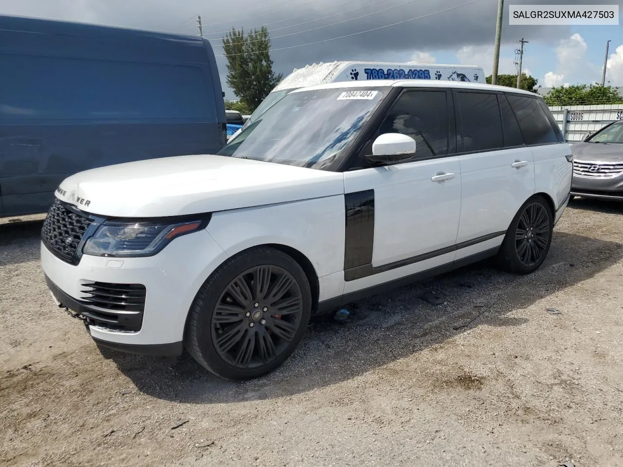 2021 Land Rover Range Rover VIN: SALGR2SUXMA427503 Lot: 70847404