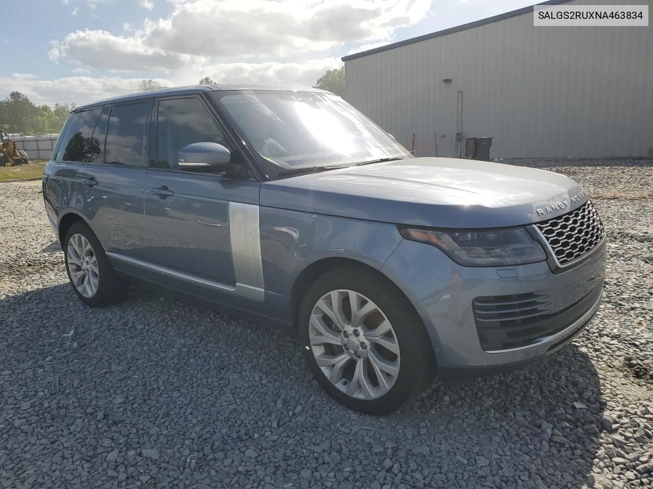 SALGS2RUXNA463834 2022 Land Rover Range Rover Hse Westminster Edition