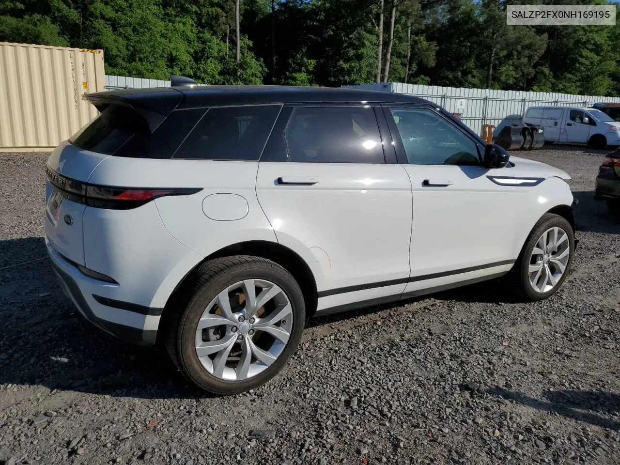 SALZP2FX0NH169195 2022 Land Rover Range Rover Evoque Se