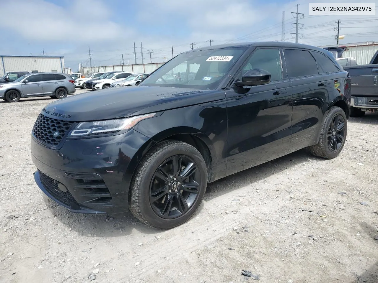 2022 Land Rover Range Rover Velar R-Dynamic S VIN: SALYT2EX2NA342975 Lot: 52472334