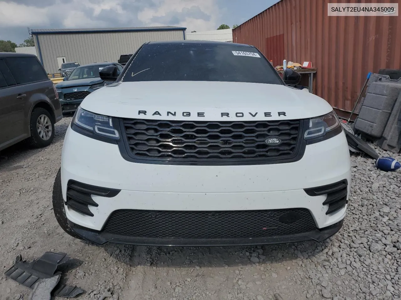 2022 Land Rover Range Rover Velar R-Dynamic S VIN: SALYT2EU4NA345009 Lot: 54165794