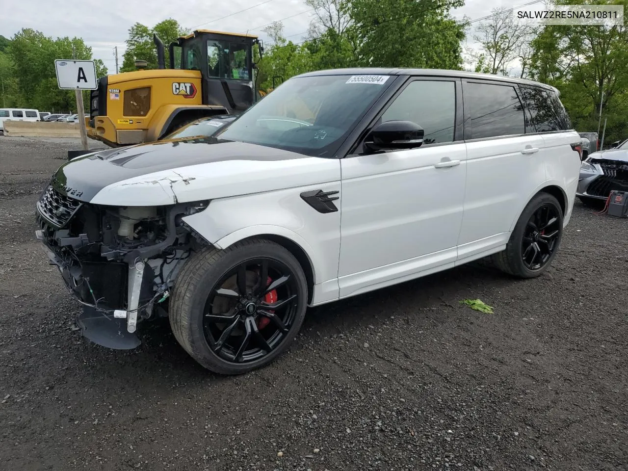 2022 Land Rover Range Rover Sport Svr VIN: SALWZ2RE5NA210811 Lot: 55500504