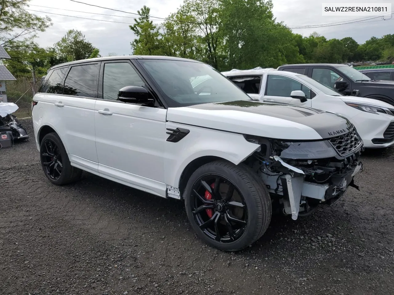 2022 Land Rover Range Rover Sport Svr VIN: SALWZ2RE5NA210811 Lot: 55500504