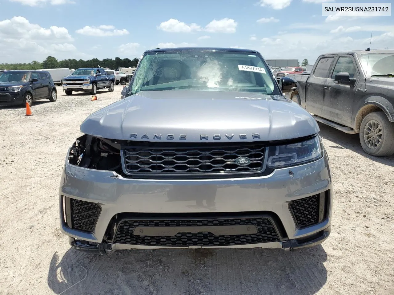 2022 Land Rover Range Rover Sport Hse Silver Edition VIN: SALWR2SU5NA231742 Lot: 61807934