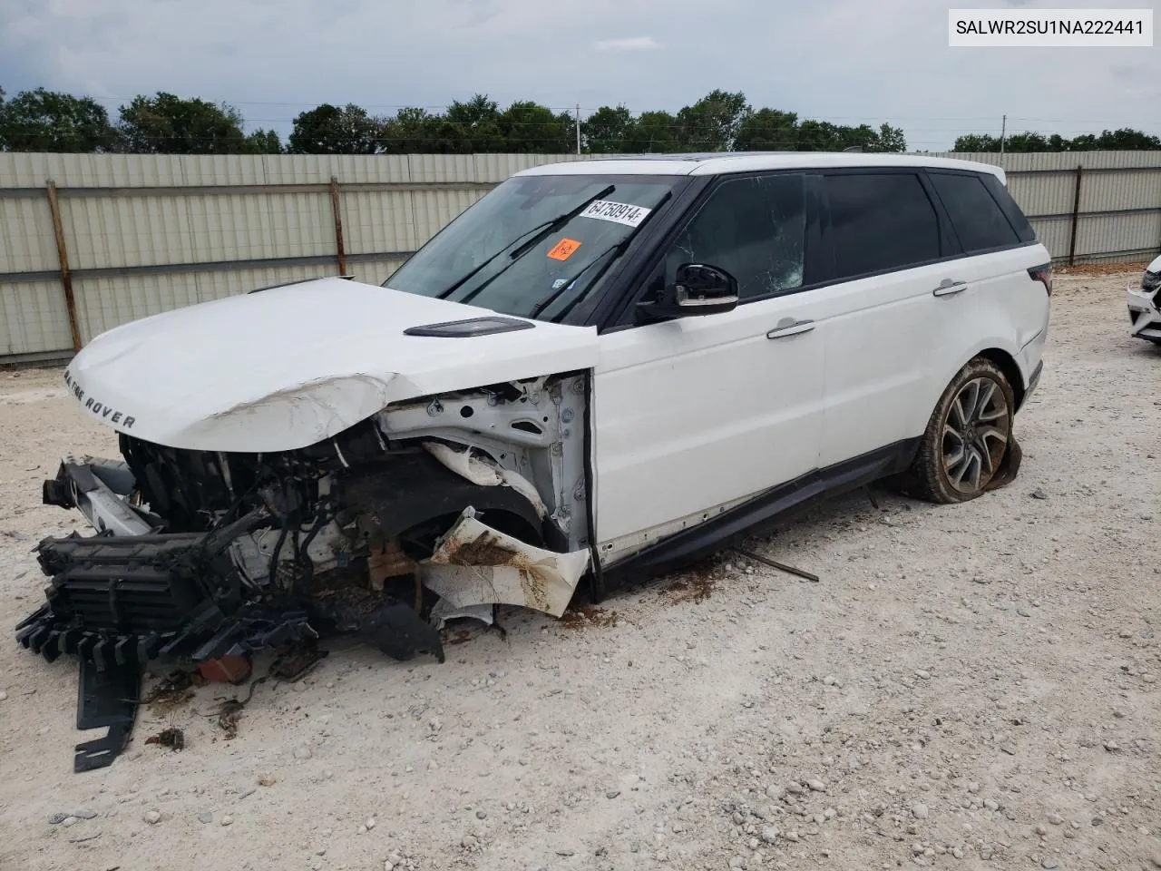 2022 Land Rover Range Rover Sport Hse Silver Edition VIN: SALWR2SU1NA222441 Lot: 64750914