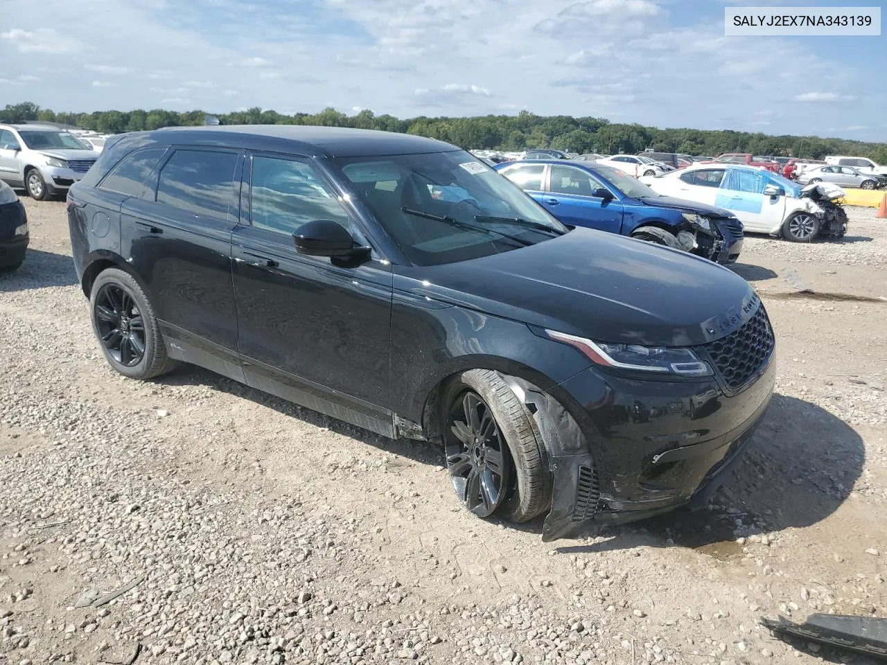 SALYJ2EX7NA343139 2022 Land Rover Range Rover Velar S