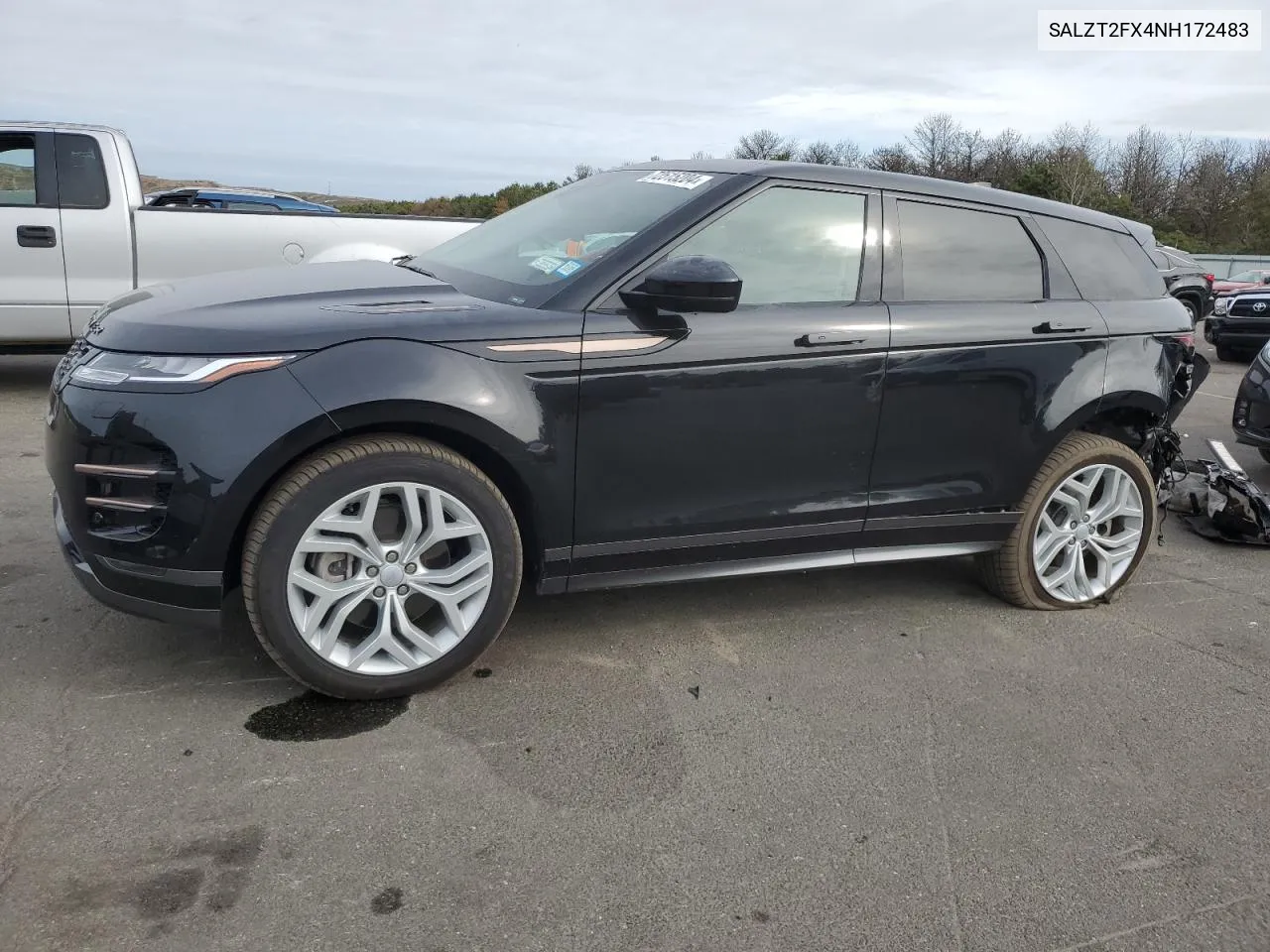 2022 Land Rover Range Rover Evoque R-Dynamic S VIN: SALZT2FX4NH172483 Lot: 72515204