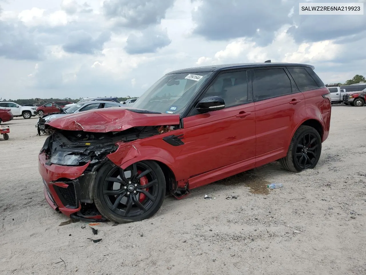 SALWZ2RE6NA219923 2022 Land Rover Range Rover Sport Svr