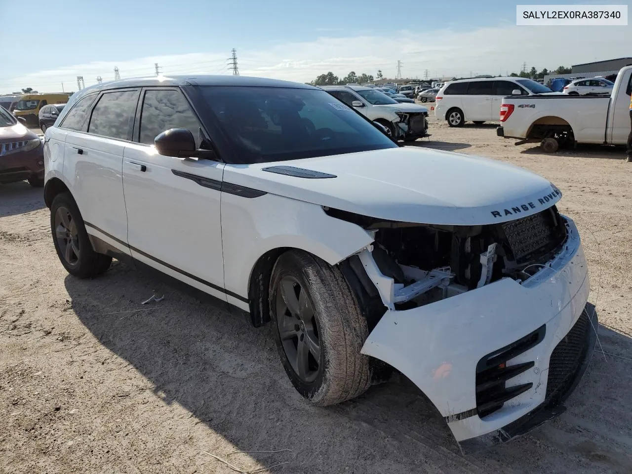 2024 Land Rover Range Rover Velar Dynamic Se VIN: SALYL2EX0RA387340 Lot: 70276284