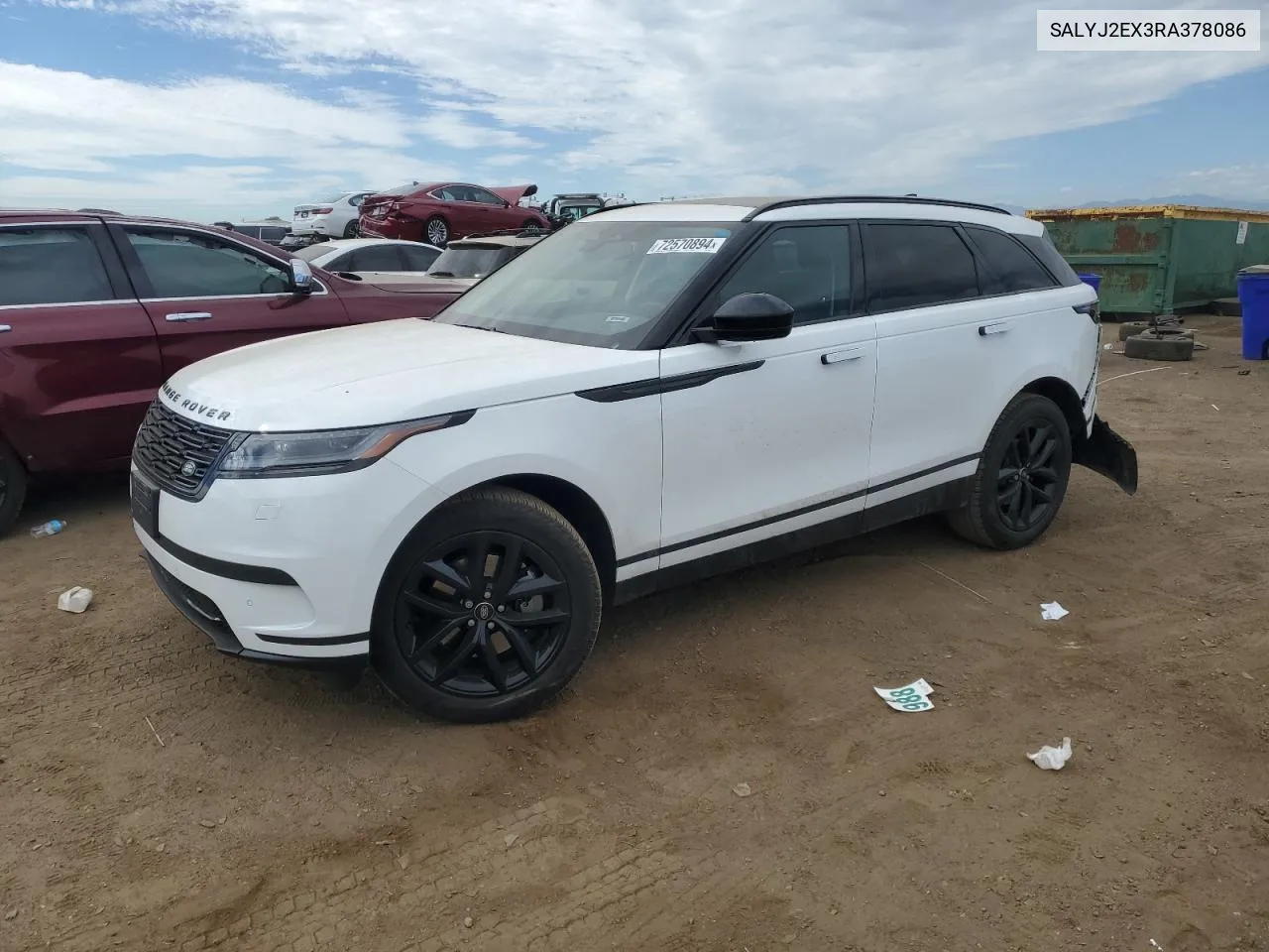 SALYJ2EX3RA378086 2024 Land Rover Range Rover Velar S