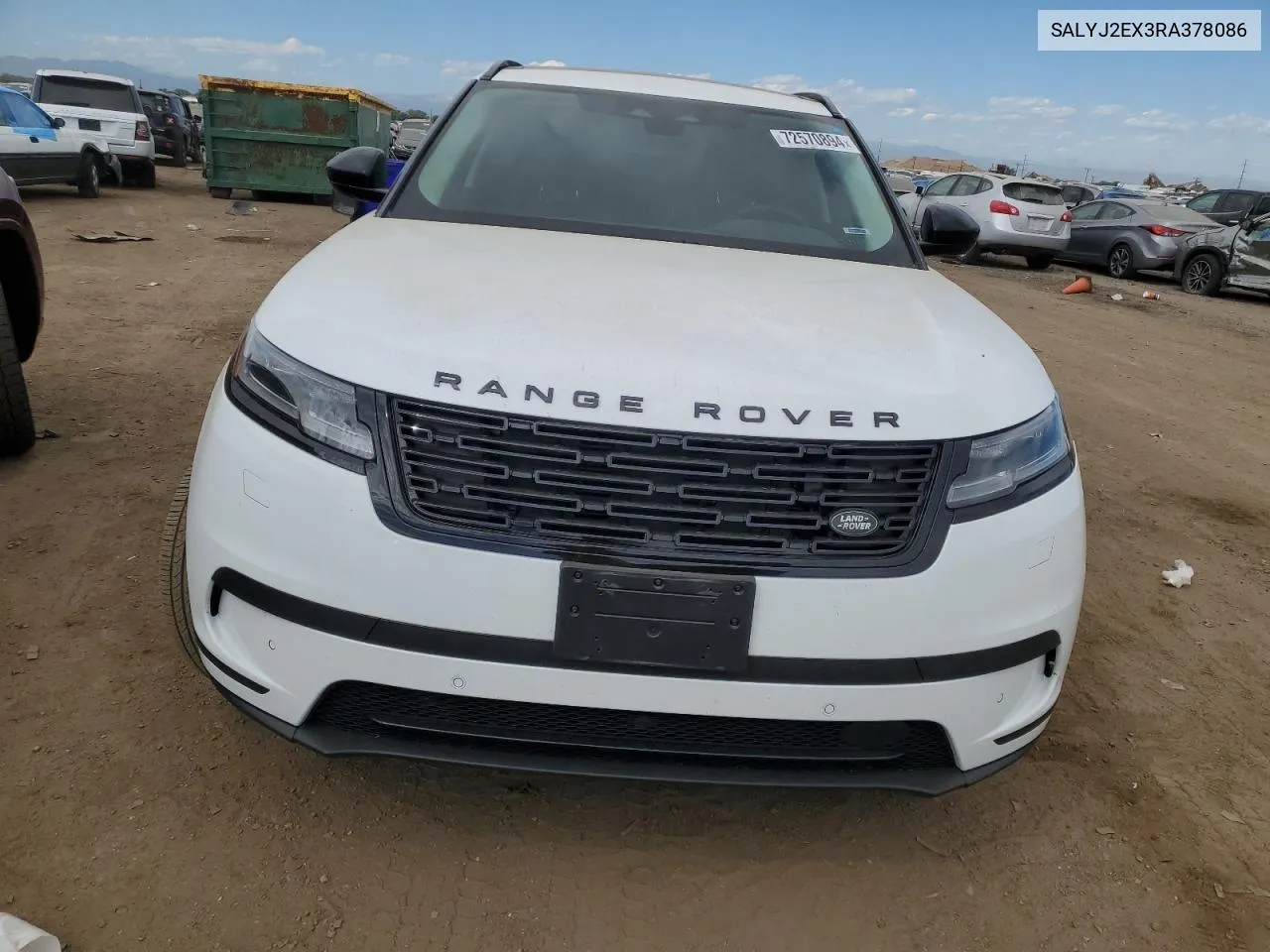 2024 Land Rover Range Rover Velar S VIN: SALYJ2EX3RA378086 Lot: 72570894