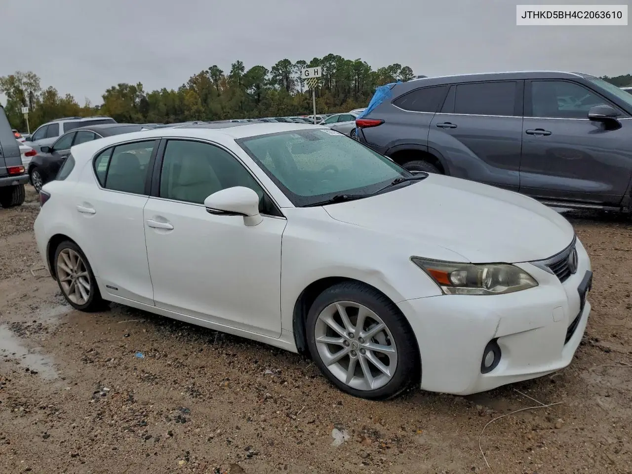 JTHKD5BH4C2063610 2012 Lexus Ct 200