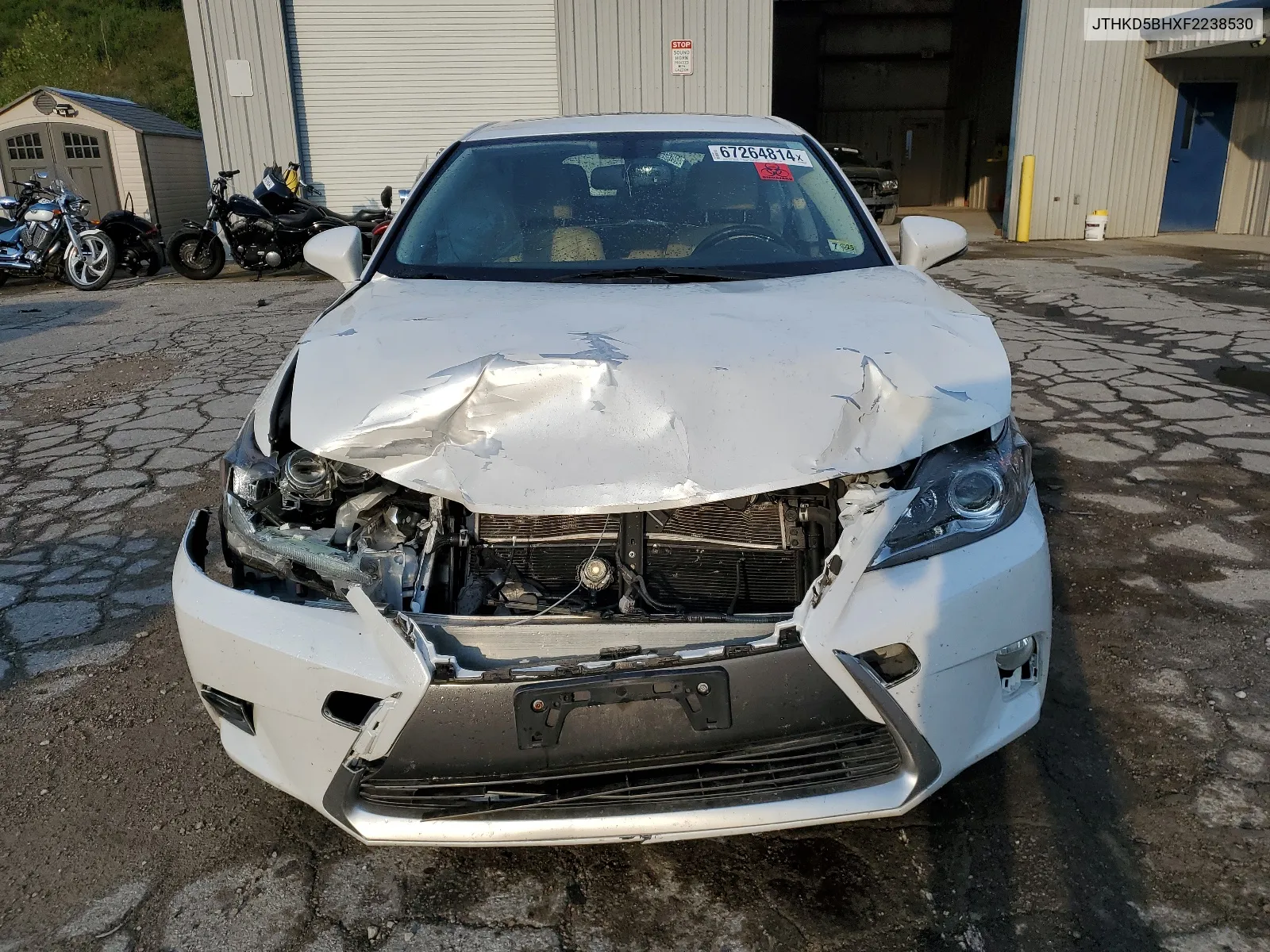 2015 Lexus Ct 200 VIN: JTHKD5BHXF2238530 Lot: 67264814