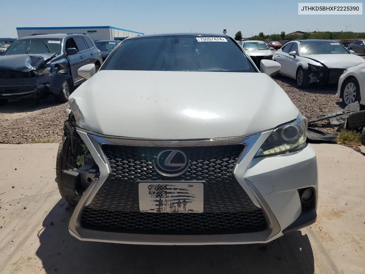 2015 Lexus Ct 200 VIN: JTHKD5BHXF2225390 Lot: 70057474