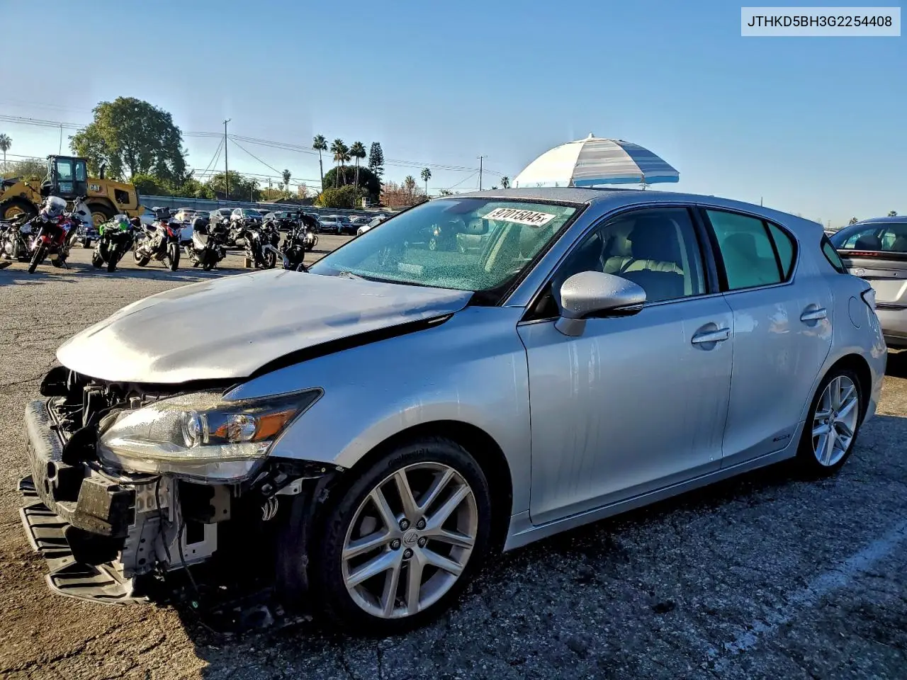 JTHKD5BH3G2254408 2016 Lexus Ct 200