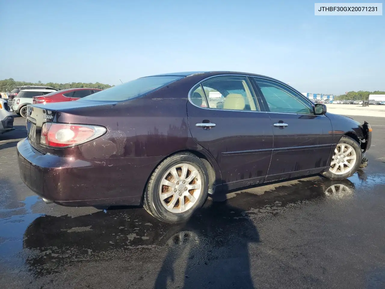 JTHBF30GX20071231 2002 Lexus Es 300