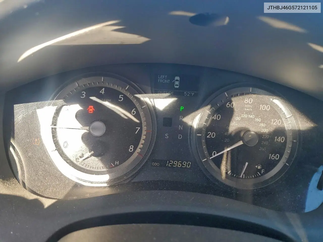 JTHBJ46G572121105 2007 Lexus Es 350