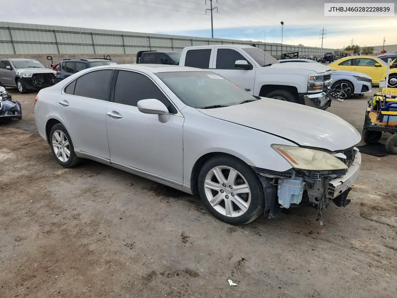 JTHBJ46G282228839 2008 Lexus Es 350