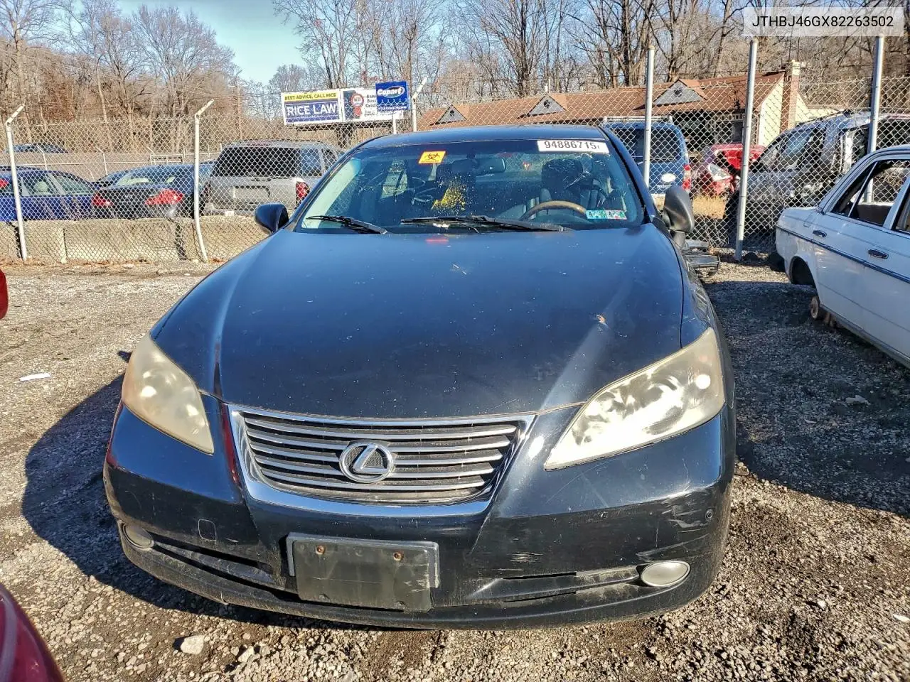 JTHBJ46GX82263502 2008 Lexus Es 350