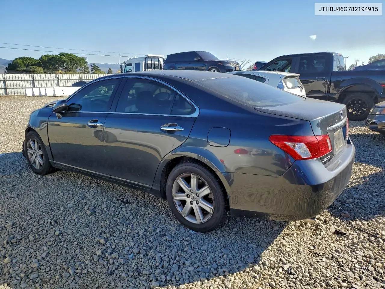 JTHBJ46G782194915 2008 Lexus Es 350