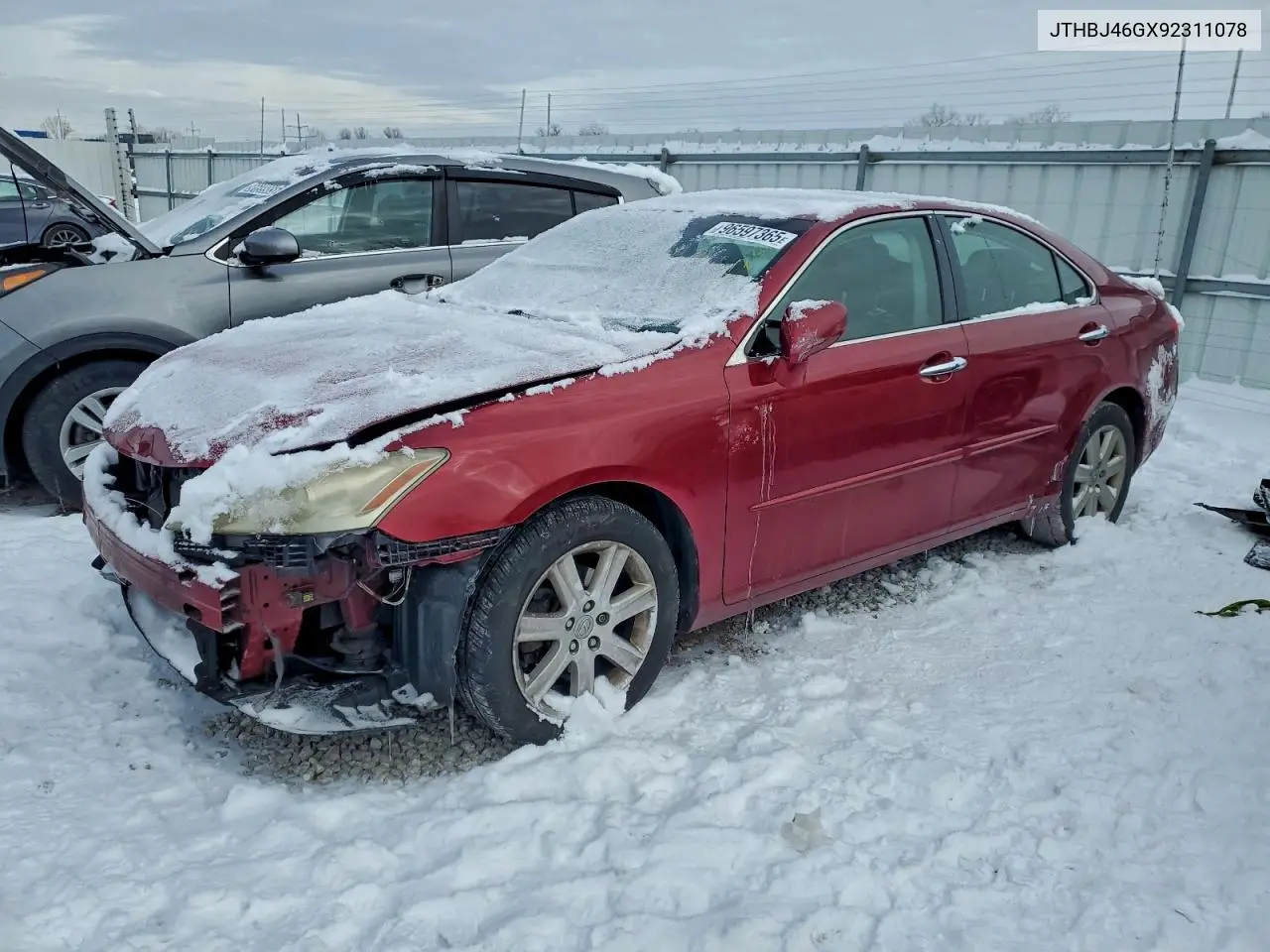 JTHBJ46GX92311078 2009 Lexus Es 350