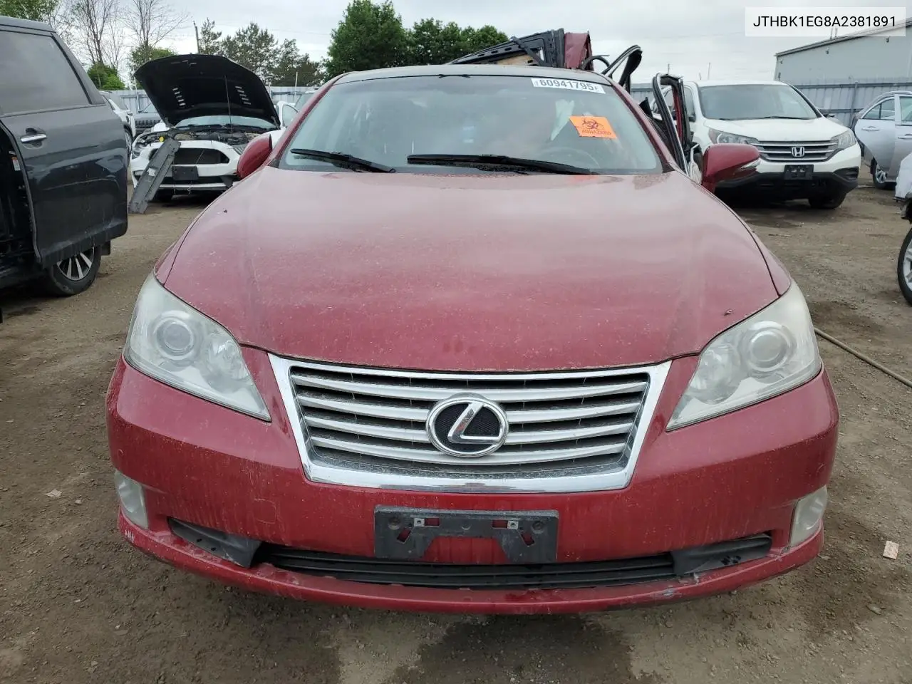 JTHBK1EG8A2381891 2010 Lexus Es 350