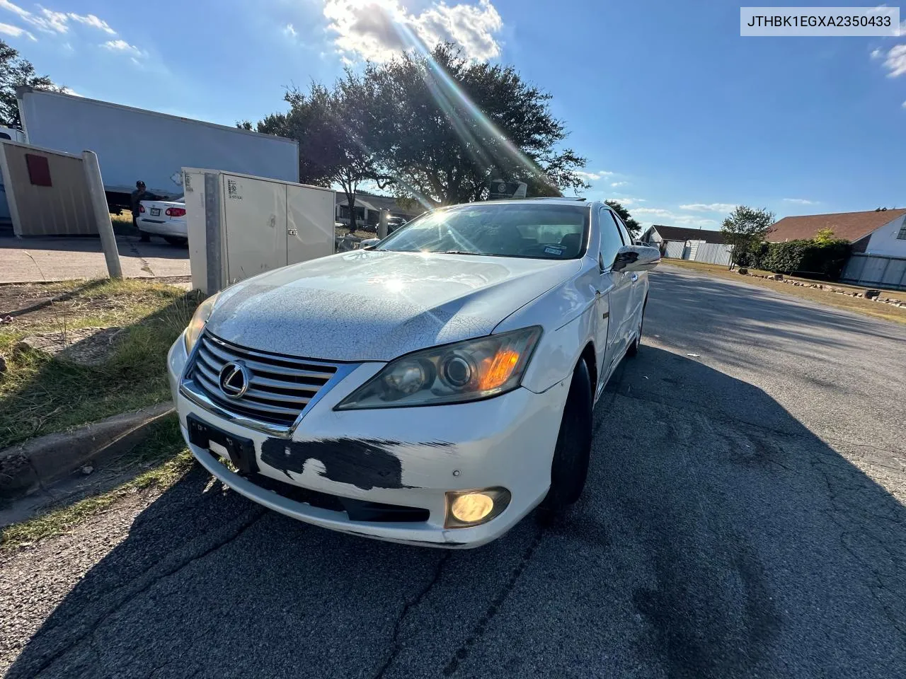 JTHBK1EGXA2350433 2010 Lexus Es 350