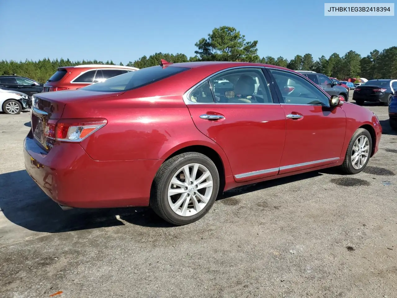 JTHBK1EG3B2418394 2011 Lexus Es 350