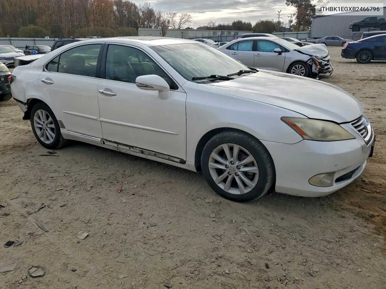 JTHBK1EGXB2466796 2011 Lexus Es 350