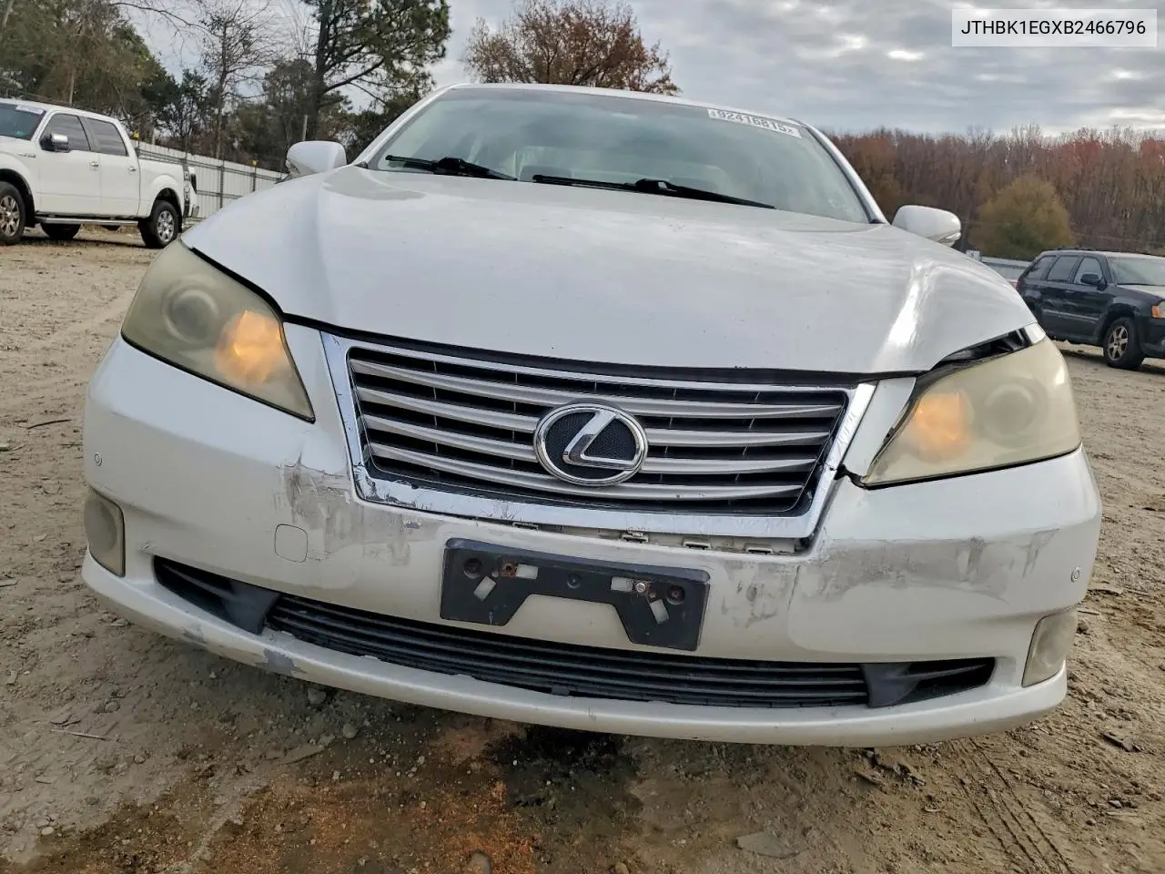 JTHBK1EGXB2466796 2011 Lexus Es 350