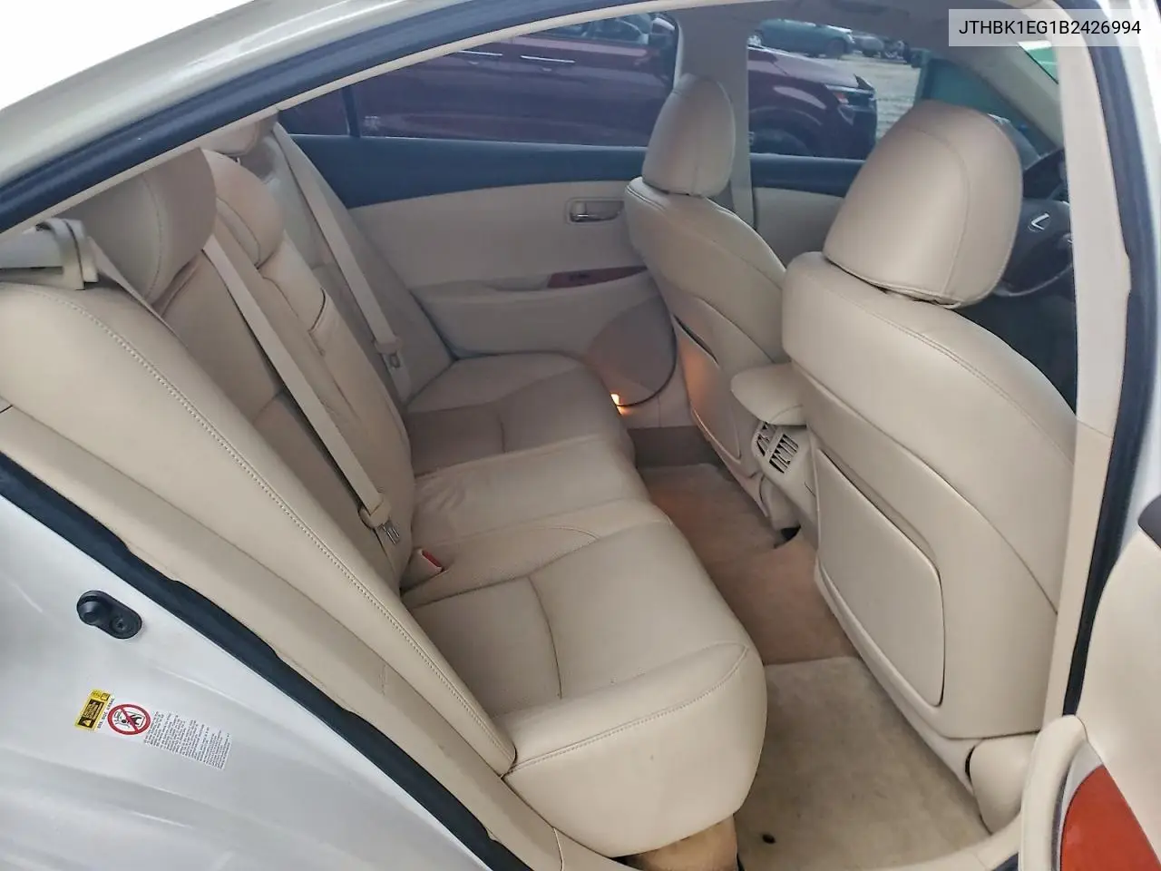 JTHBK1EG1B2426994 2011 Lexus Es 350