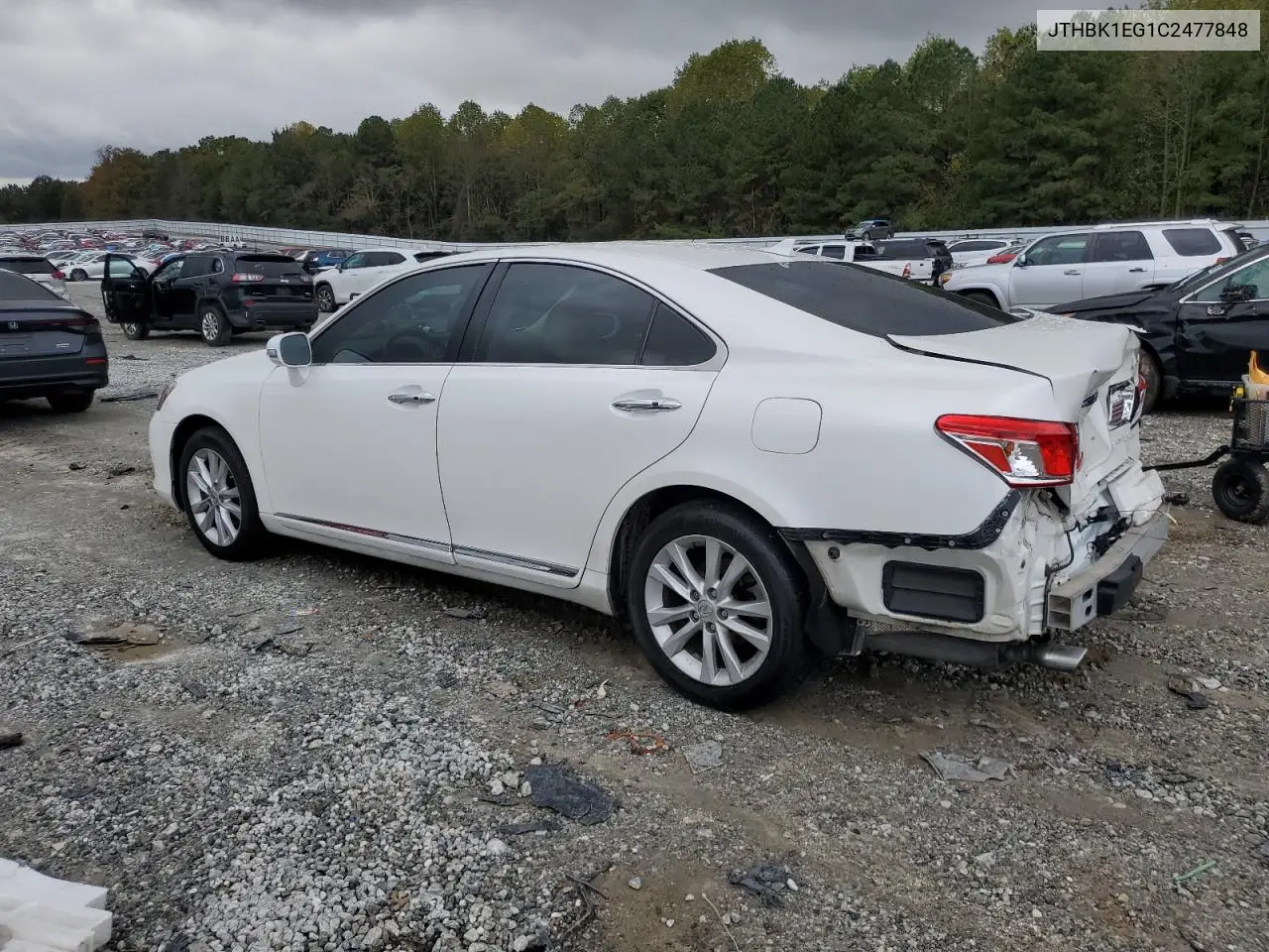 JTHBK1EG1C2477848 2012 Lexus Es 350