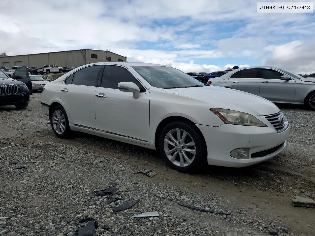 JTHBK1EG1C2477848 2012 Lexus Es 350