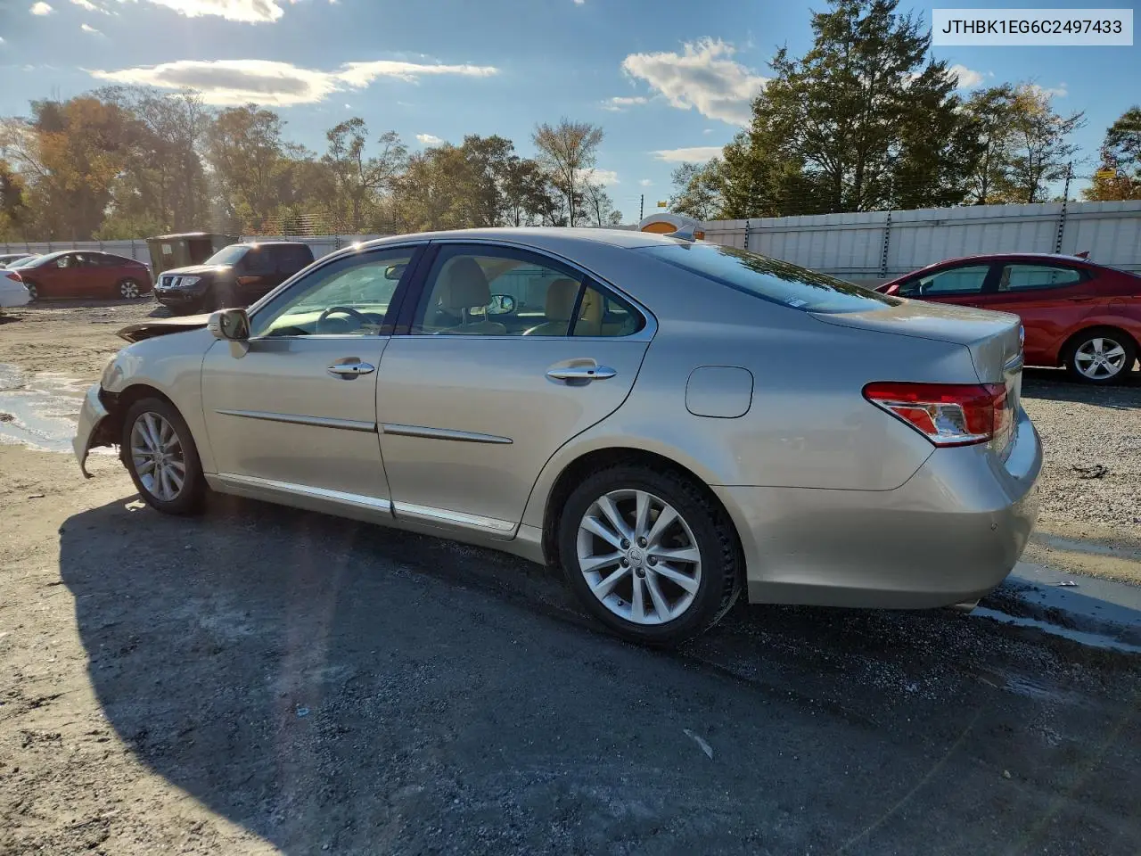 JTHBK1EG6C2497433 2012 Lexus Es 350