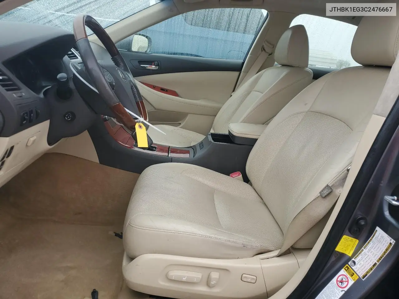 JTHBK1EG3C2476667 2012 Lexus Es 350