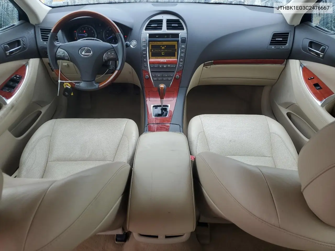 JTHBK1EG3C2476667 2012 Lexus Es 350