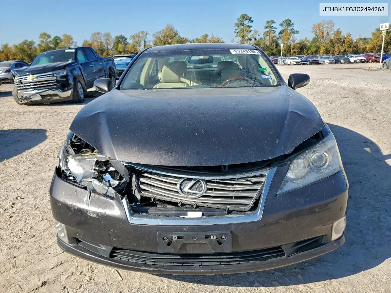 JTHBK1EG3C2494263 2012 Lexus Es 350