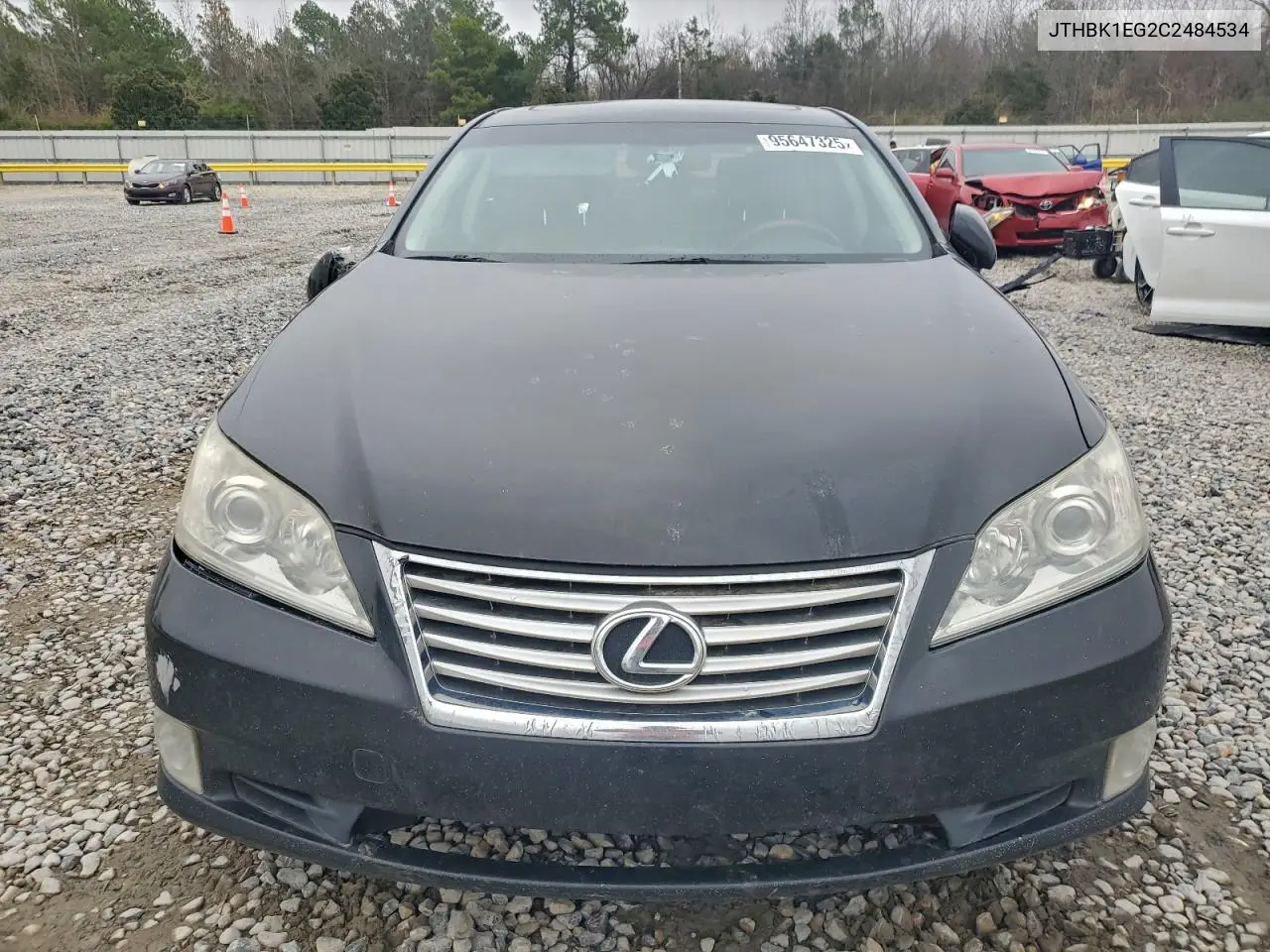 JTHBK1EG2C2484534 2012 Lexus Es 350