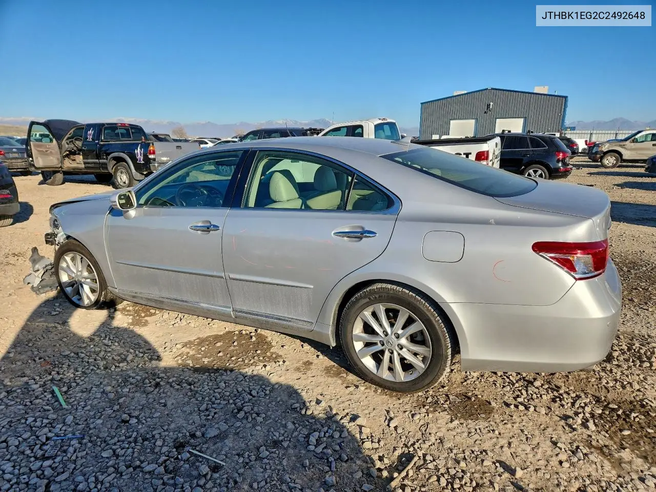 JTHBK1EG2C2492648 2012 Lexus Es 350