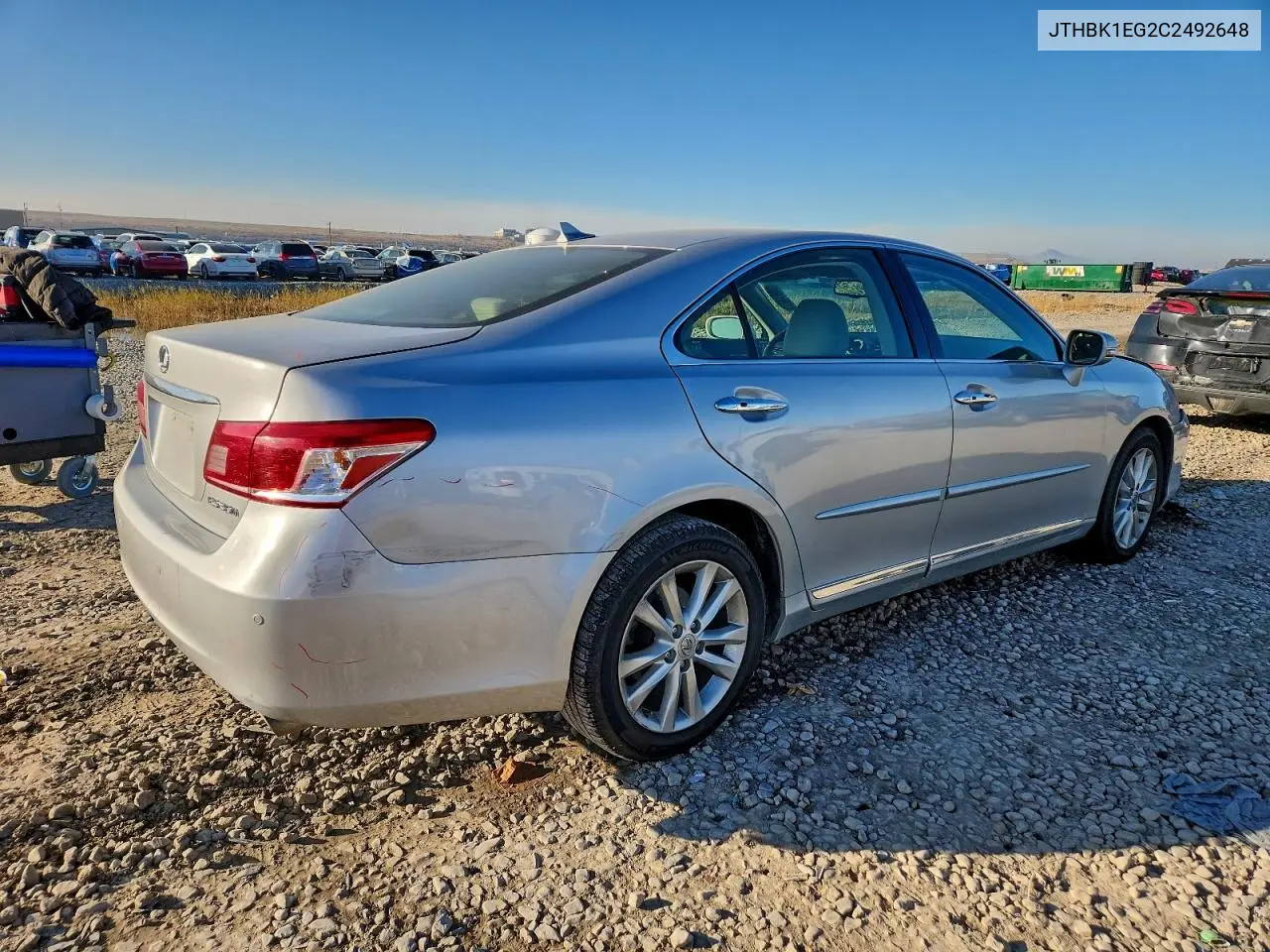 JTHBK1EG2C2492648 2012 Lexus Es 350