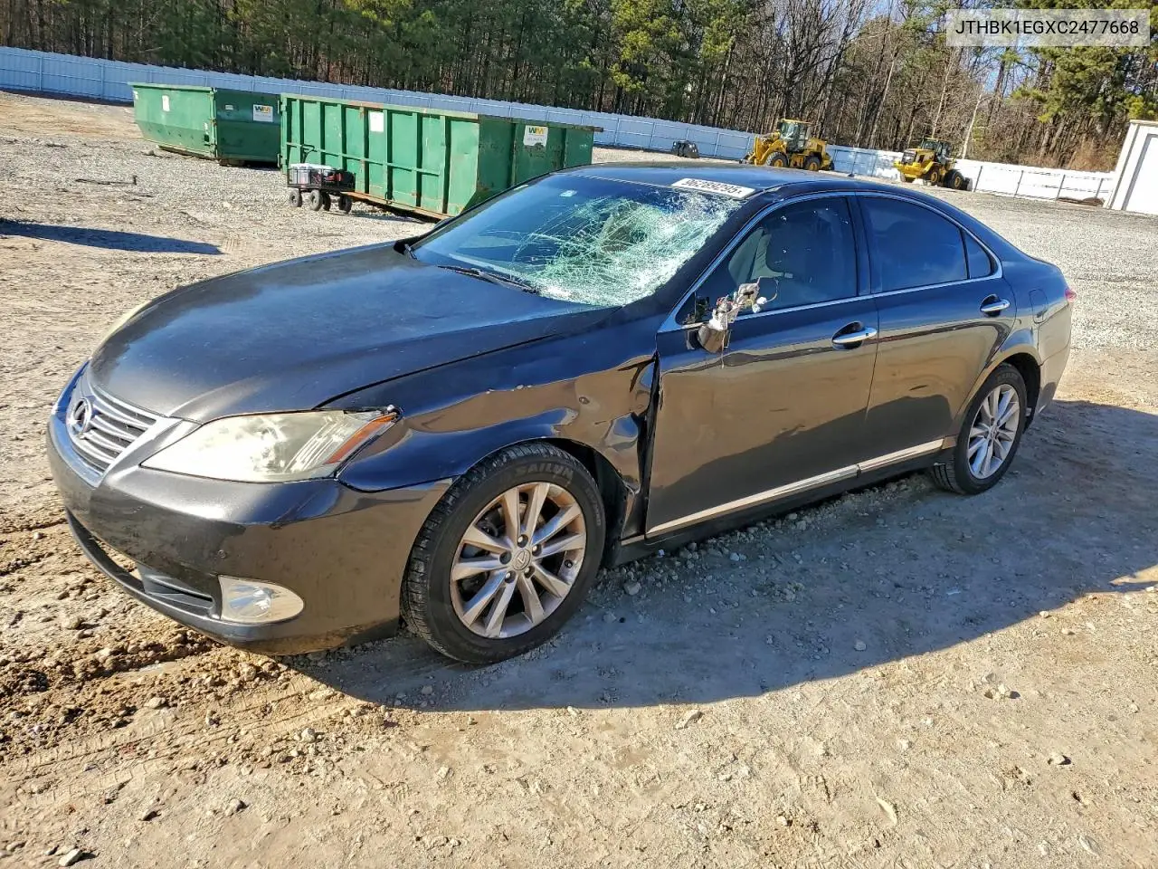JTHBK1EGXC2477668 2012 Lexus Es 350