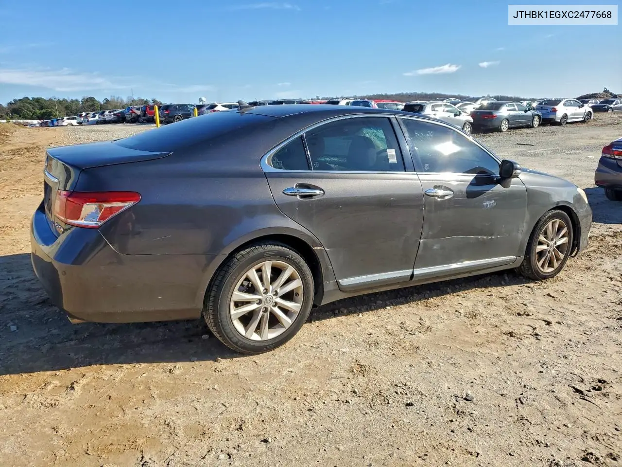 JTHBK1EGXC2477668 2012 Lexus Es 350