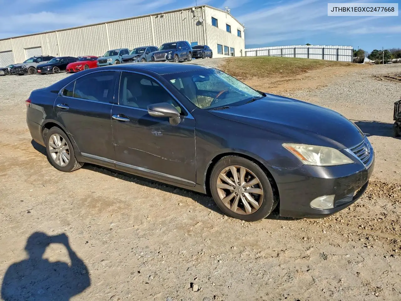JTHBK1EGXC2477668 2012 Lexus Es 350