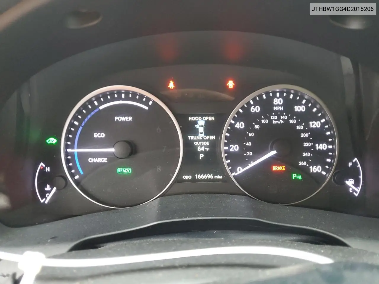 JTHBW1GG4D2015206 2013 Lexus Es 300H