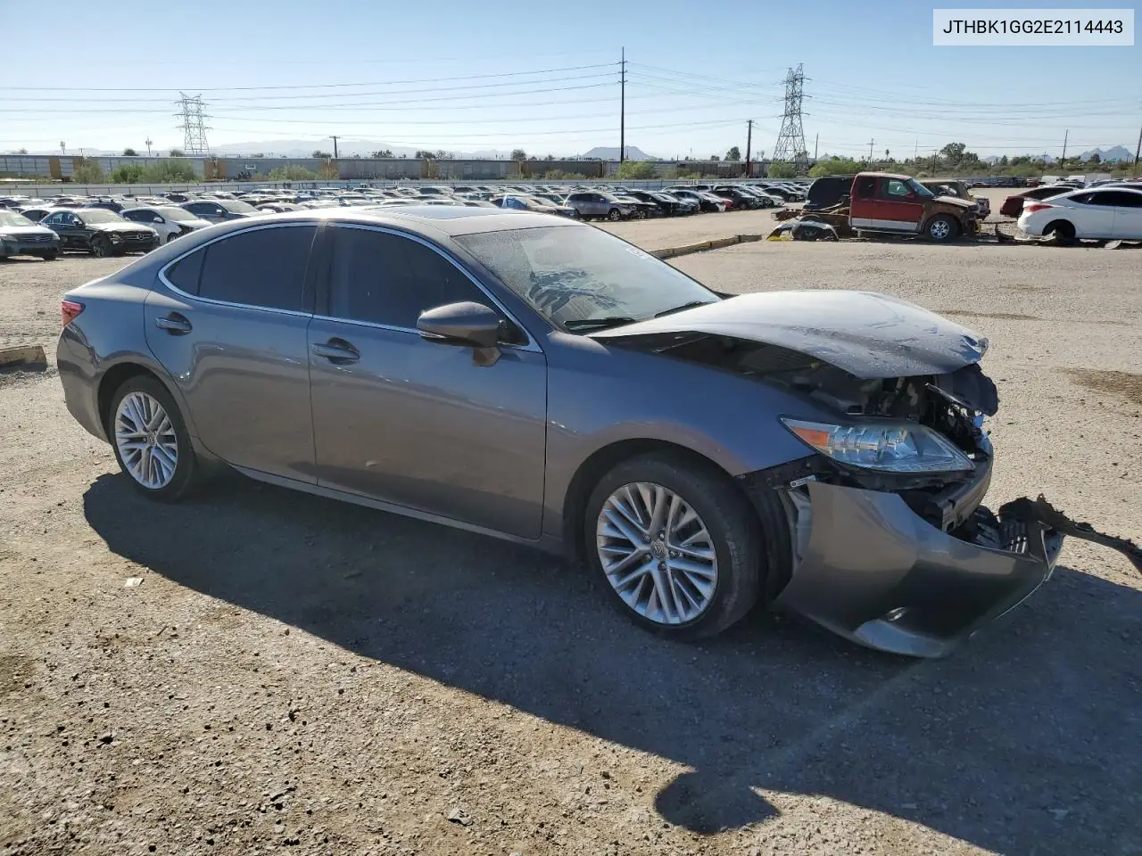 JTHBK1GG2E2114443 2014 Lexus Es 350
