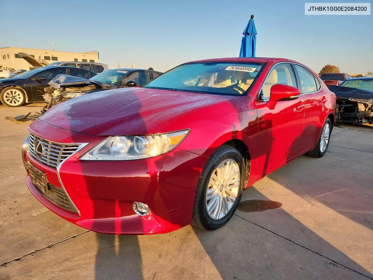 JTHBK1GG0E2084200 2014 Lexus Es 350