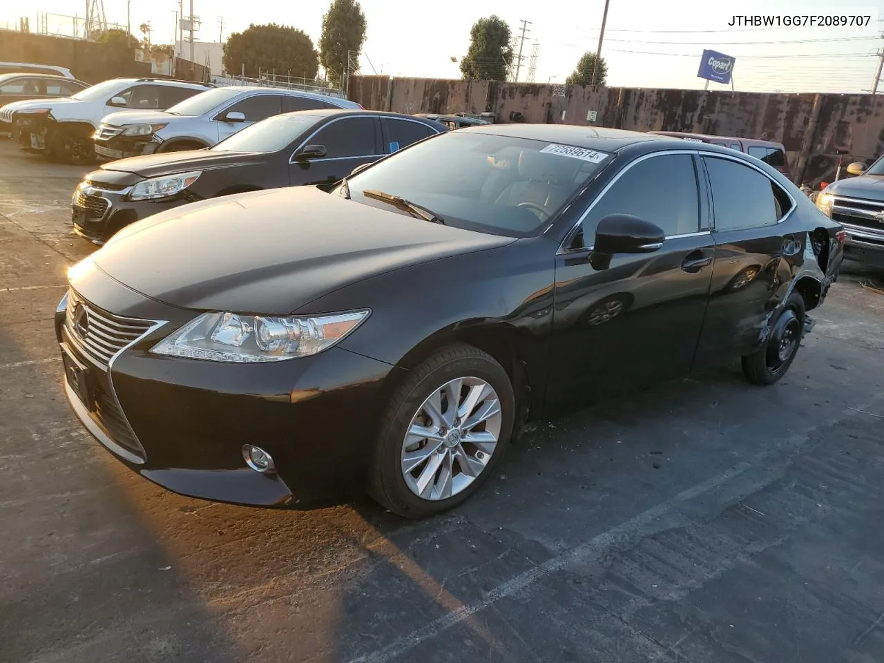 JTHBW1GG7F2089707 2015 Lexus Es 300H