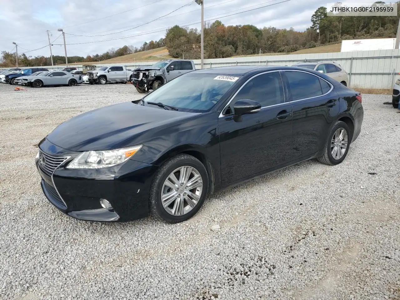 JTHBK1GG0F2195959 2015 Lexus Es 350